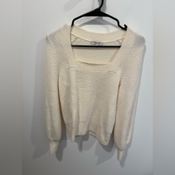 EUC- MADEWELL- MELWOOD SQUARE NECK PULLOVER SWEATER- XS - Picture 3 of 5